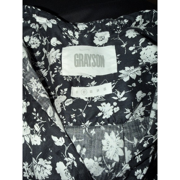 Grayson The Hero Button Down Floral Shirt Long Sleeve Blouse Women's Size 02 S - Picture 11 of 12